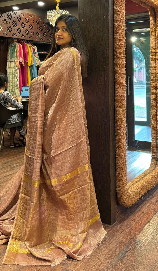 SEMI TUSSAR SAREE 15092584