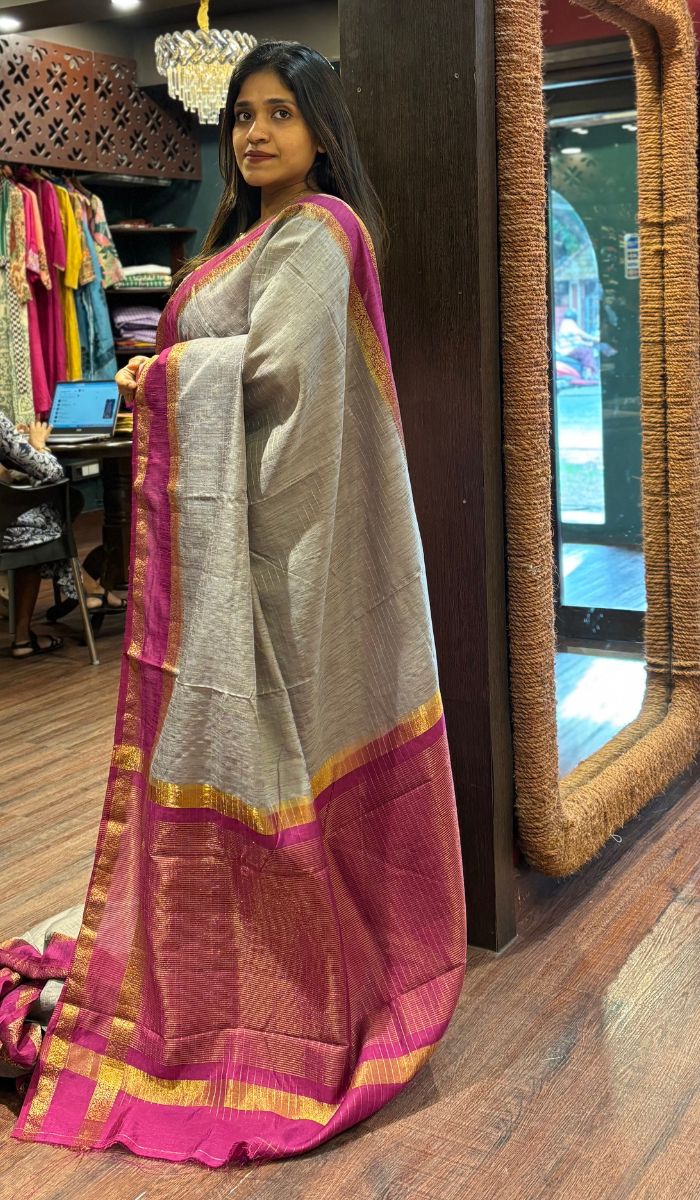 SEMI TUSSAR SAREE 15092582