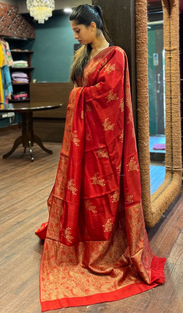 SEMI TUSSAR SAREE 15092570