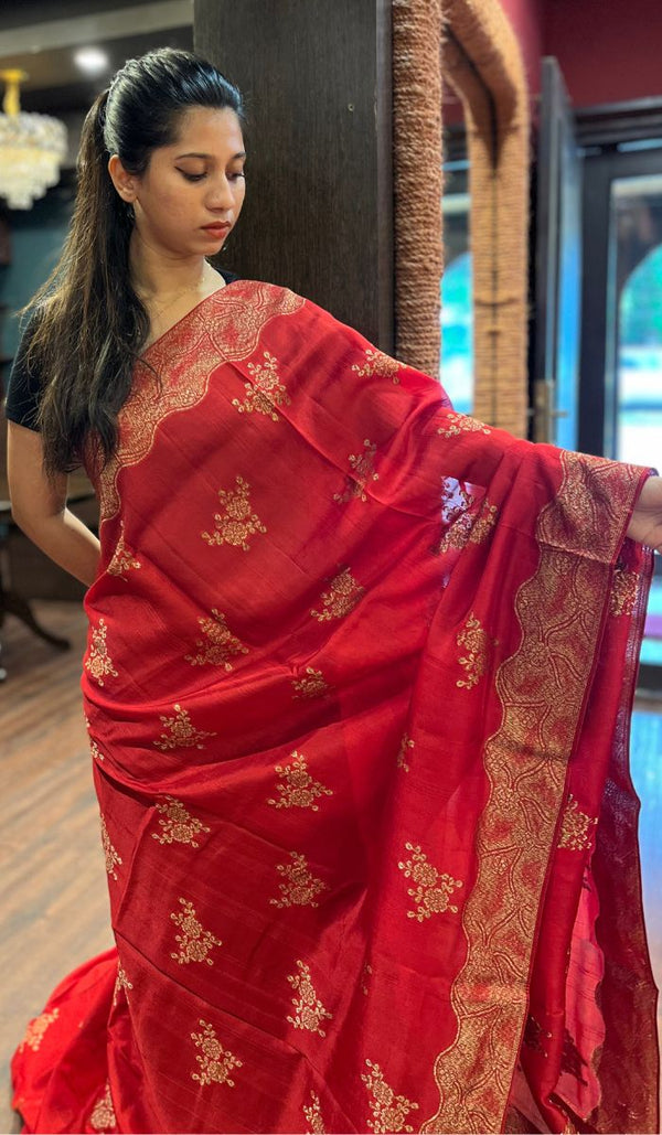 SEMI TUSSAR SAREE 15092570