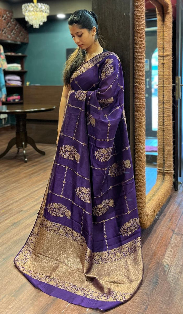 SEMI TUSSAR SAREE 15092573