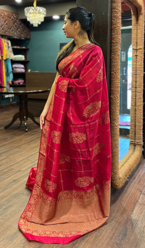 SEMI TUSSAR SAREE 15092574