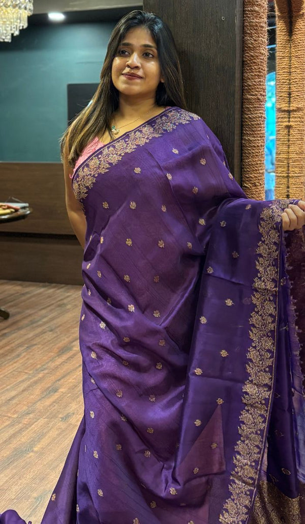 SEMI TUSSAR SAREE 15092572