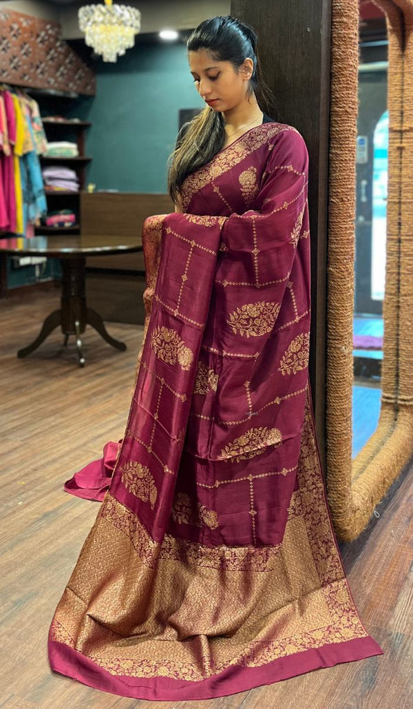 SEMI TUSSAR SAREE 15092575