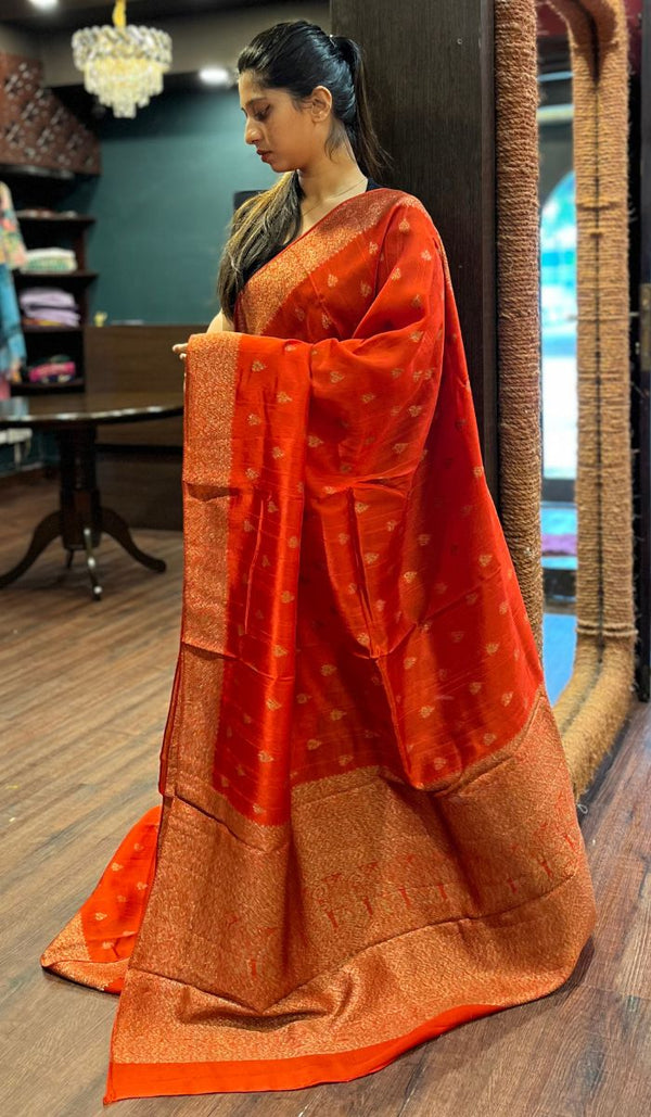 SEMI TUSSAR SAREE 15092563