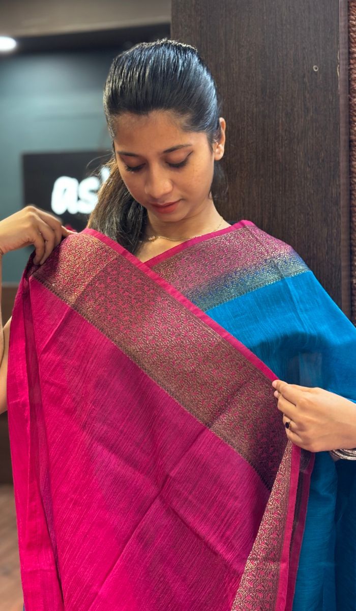 SEMI LINEN SAREE 15092547