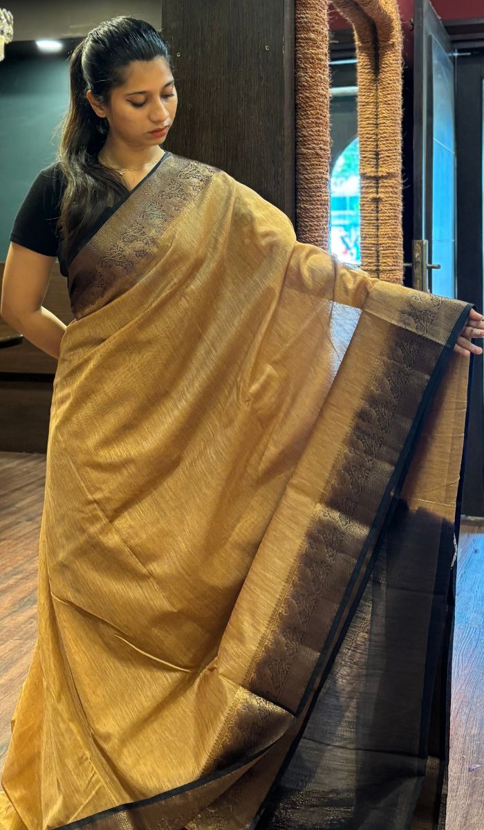 SEMI LINEN SAREE 15092550