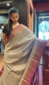 SEMI LINEN SAREE 15092545