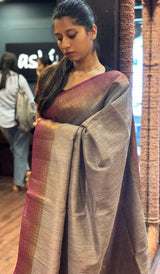 SEMI LINEN SAREE 15092545