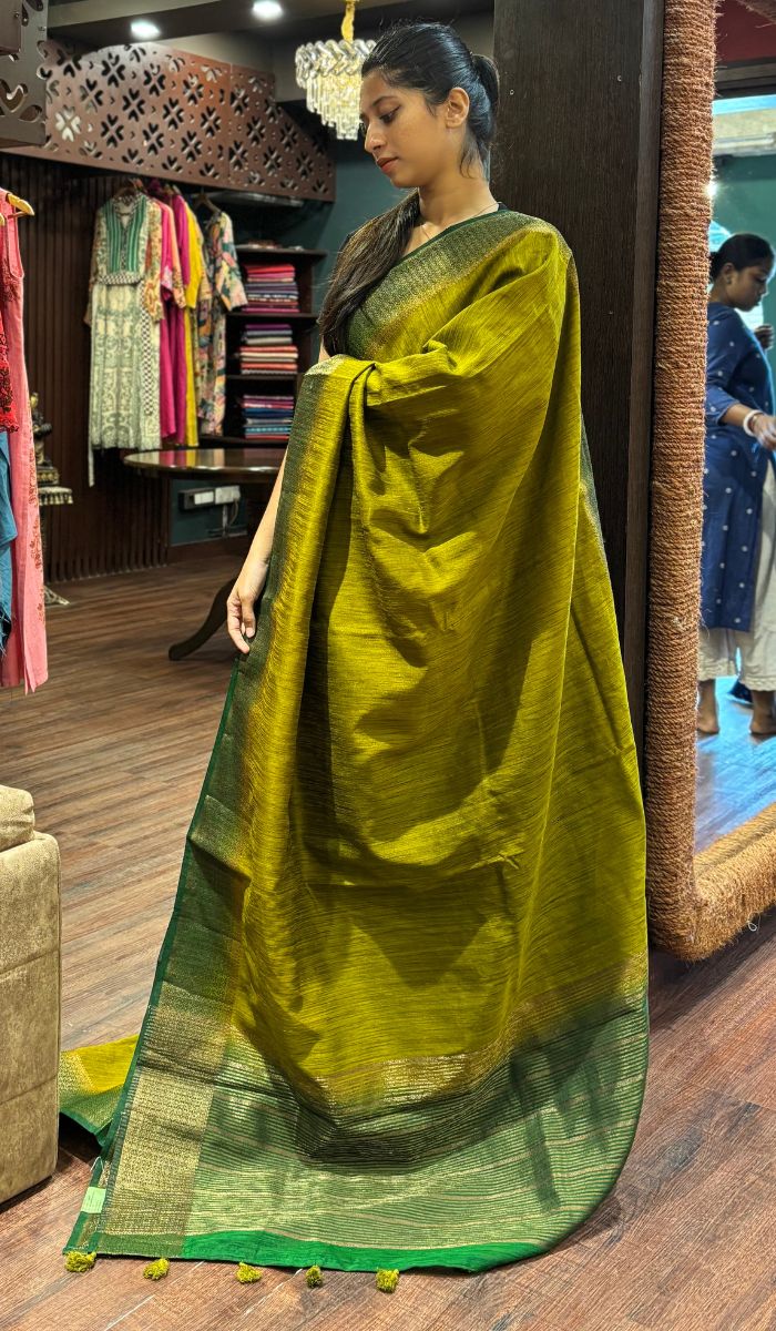SEMI LINEN SAREE 15092549