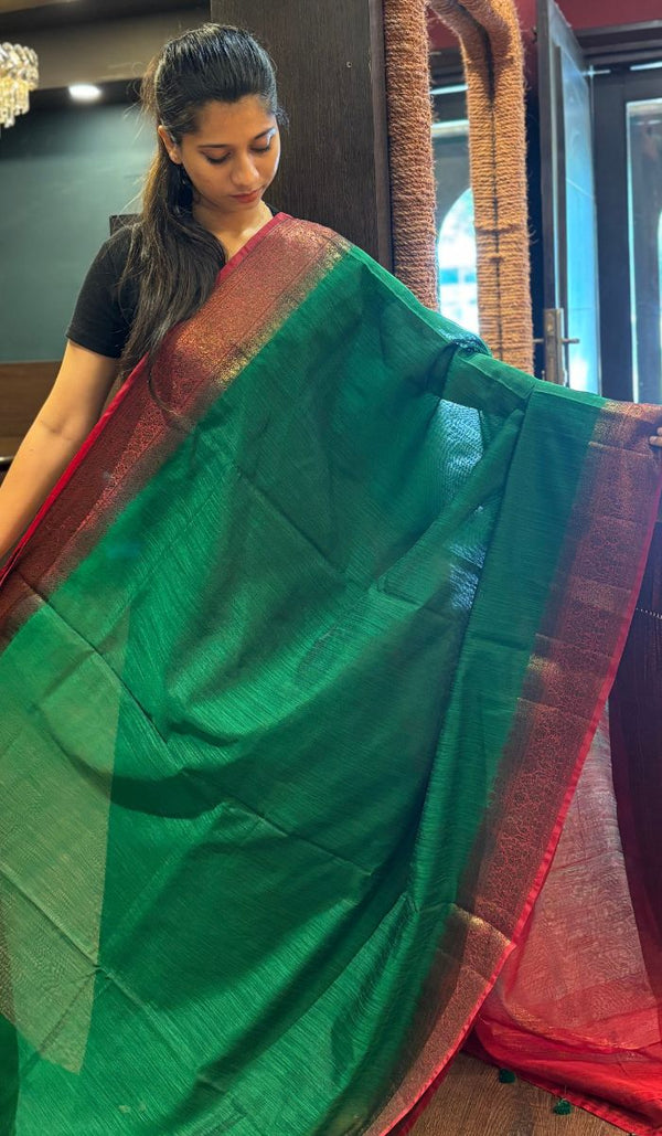 SEMI LINEN SAREE 15092544