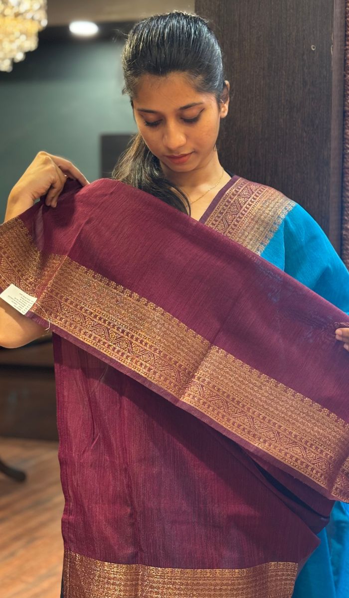 SEMI LINEN SAREE 15092555