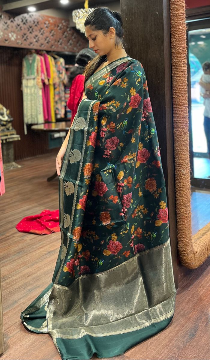 KORA ORGANZA SAREE 15092590