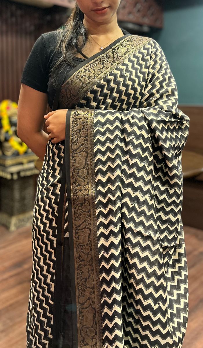 CHANDERI SAREE 17092532