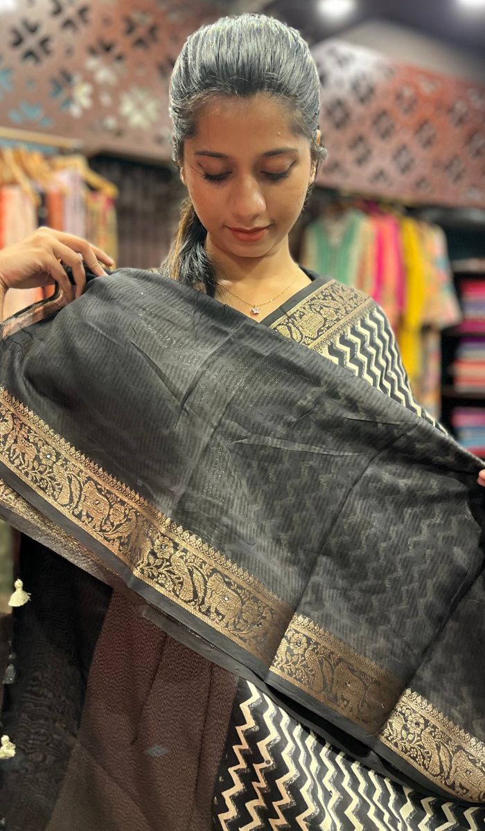 CHANDERI SAREE 17092532