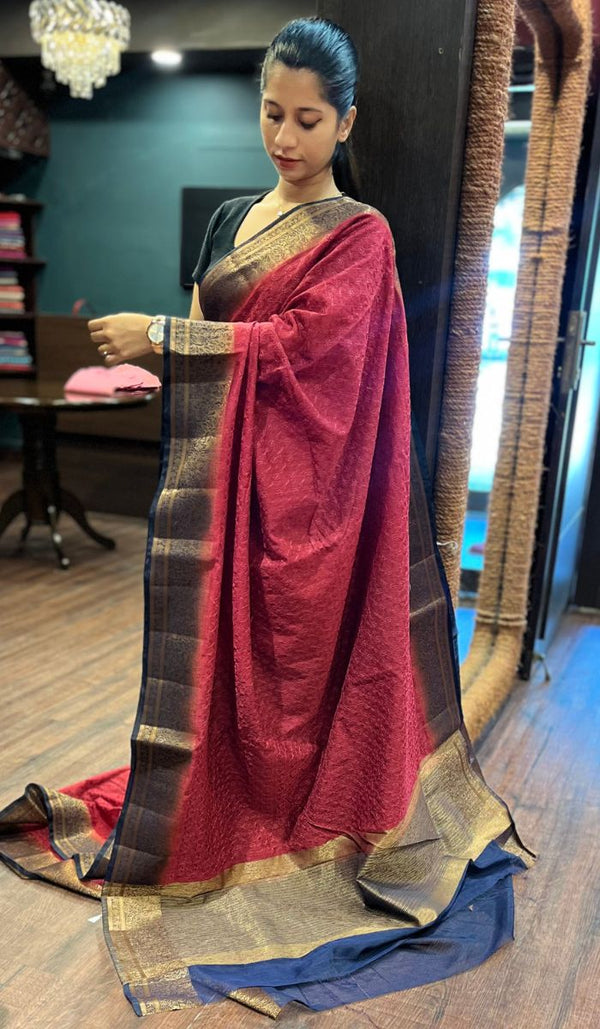 SEMI LINEN SAREE 15092519