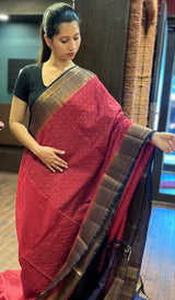 SEMI LINEN SAREE 15092519