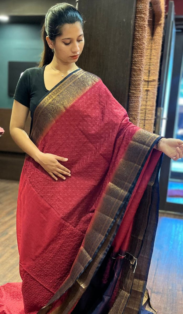 SEMI LINEN SAREE 15092519