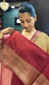 SEMI LINEN SAREE 15092520