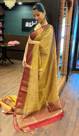 SEMI LINEN SAREE 15092515