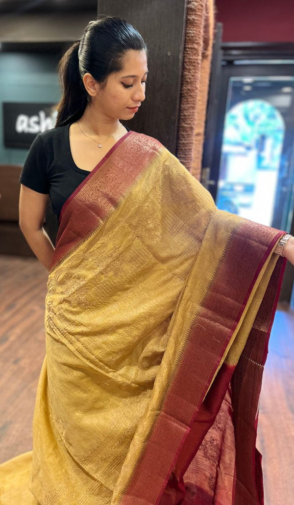 SEMI LINEN SAREE 15092515
