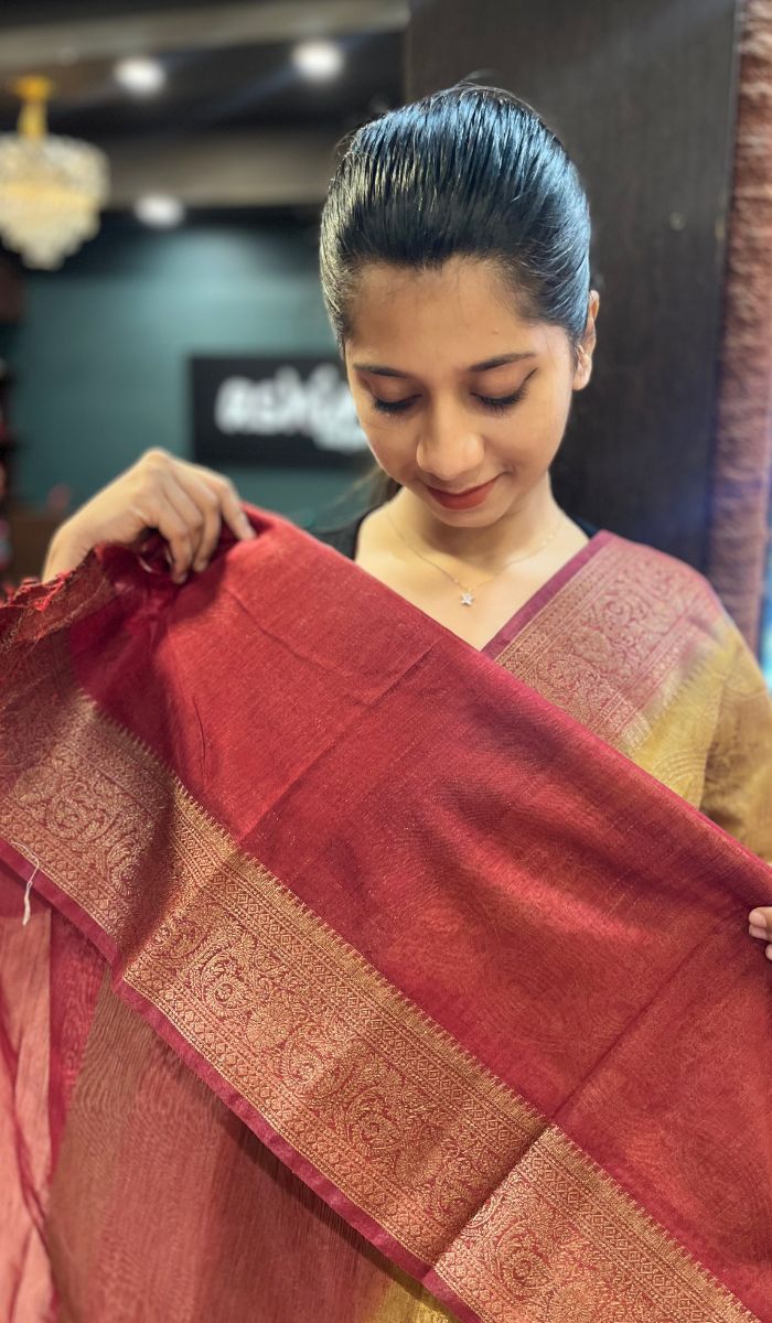 SEMI LINEN SAREE 15092515