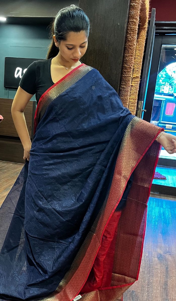 SEMI LINEN SAREE 15092512