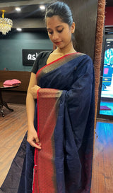 SEMI LINEN SAREE 15092512