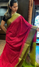 SEMI LINEN SAREE 15092514