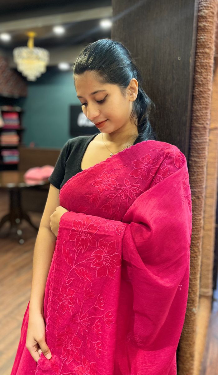 LINEN SAREE 15092523