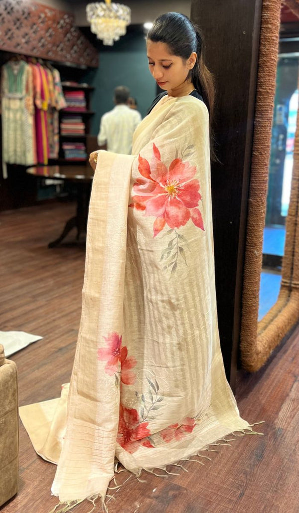 LINEN SAREE 2107257
