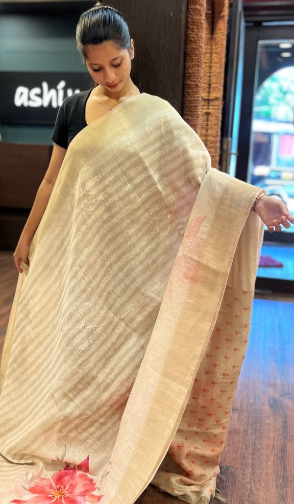 LINEN SAREE 2107257