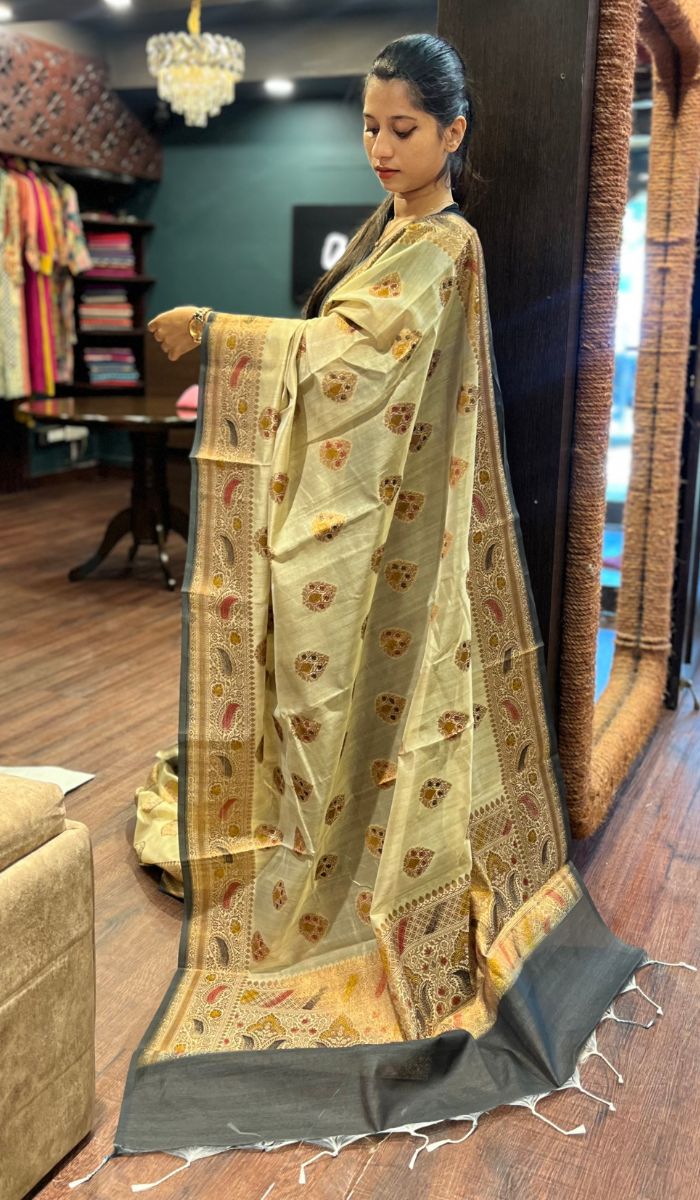 SEMI TUSSAR SAREE 010925109