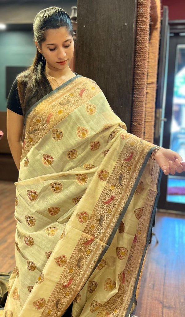 SEMI TUSSAR SAREE 010925109