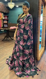 PRINTED GEORGETTE SAREE 1706253