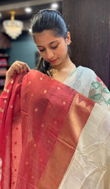 SEMI LINEN SAREE 2009256