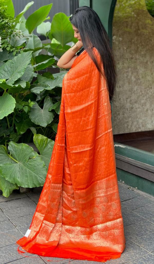 SEMI CREPE SAREE 16072574