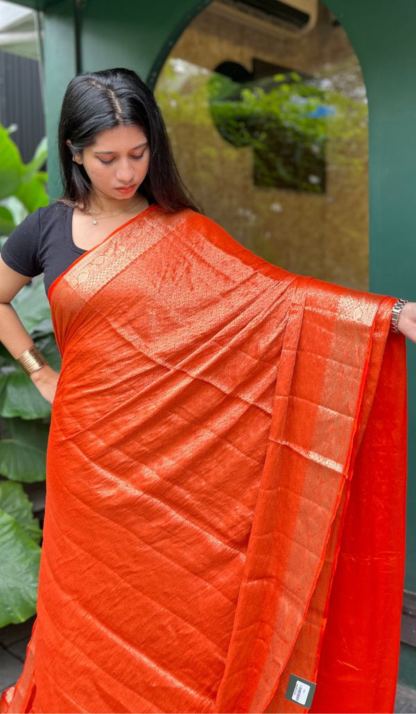 SEMI CREPE SAREE 16072574