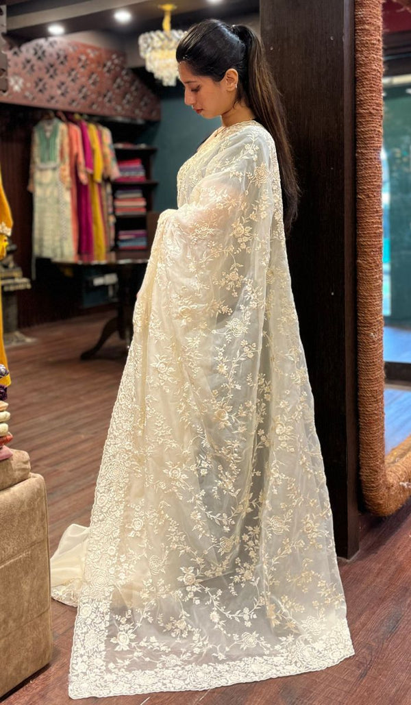 ORGANZA SAREE 12072535