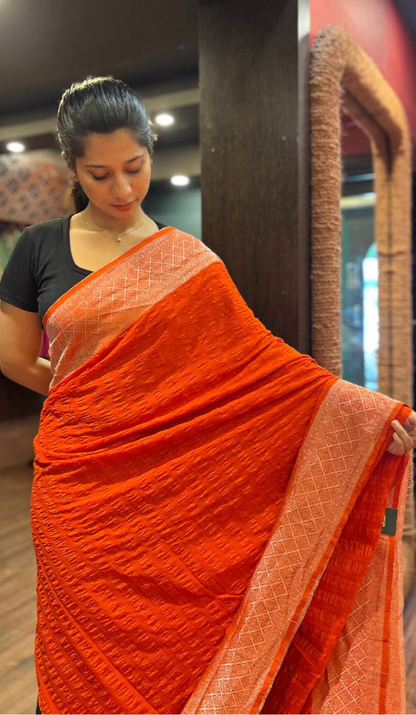 VISCOSE GEORGETTE SAREE 16072543