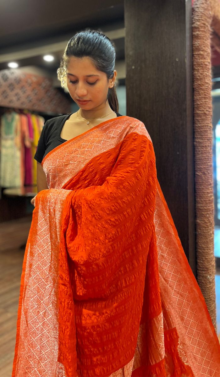 VISCOSE GEORGETTE SAREE 16072543