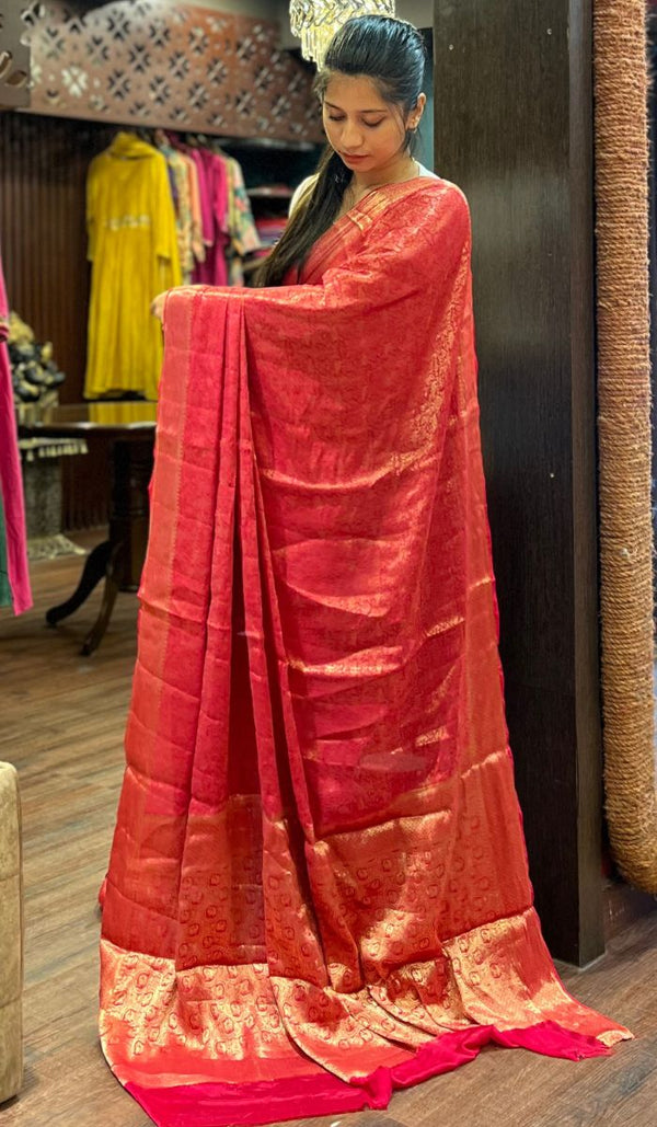 SEMI CREPE SAREE 16072575