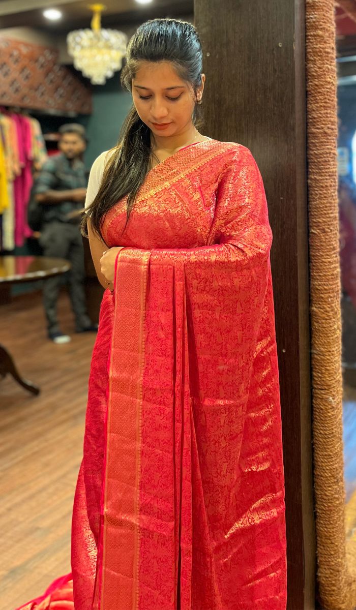 SEMI CREPE SAREE 16072575