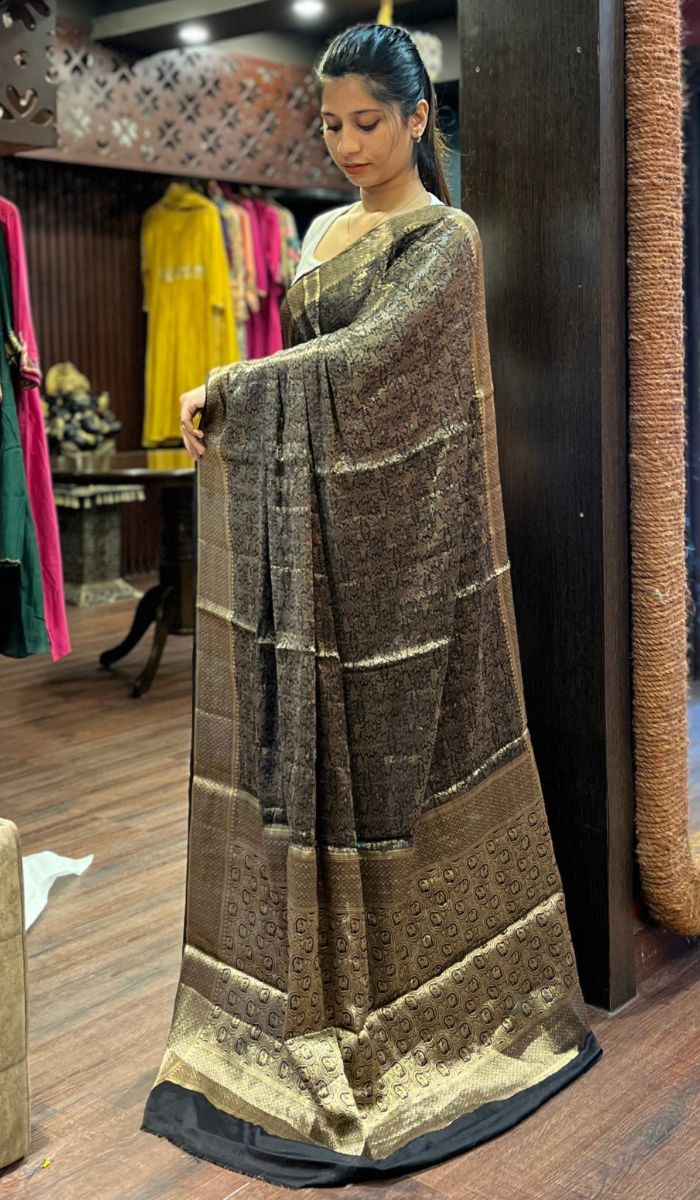 SEMI CREPE SAREE 16072572