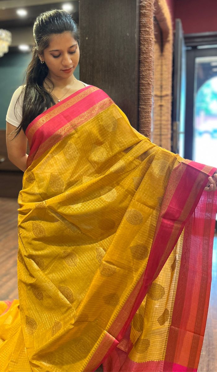 SEMI TUSSAR SAREE 2309252