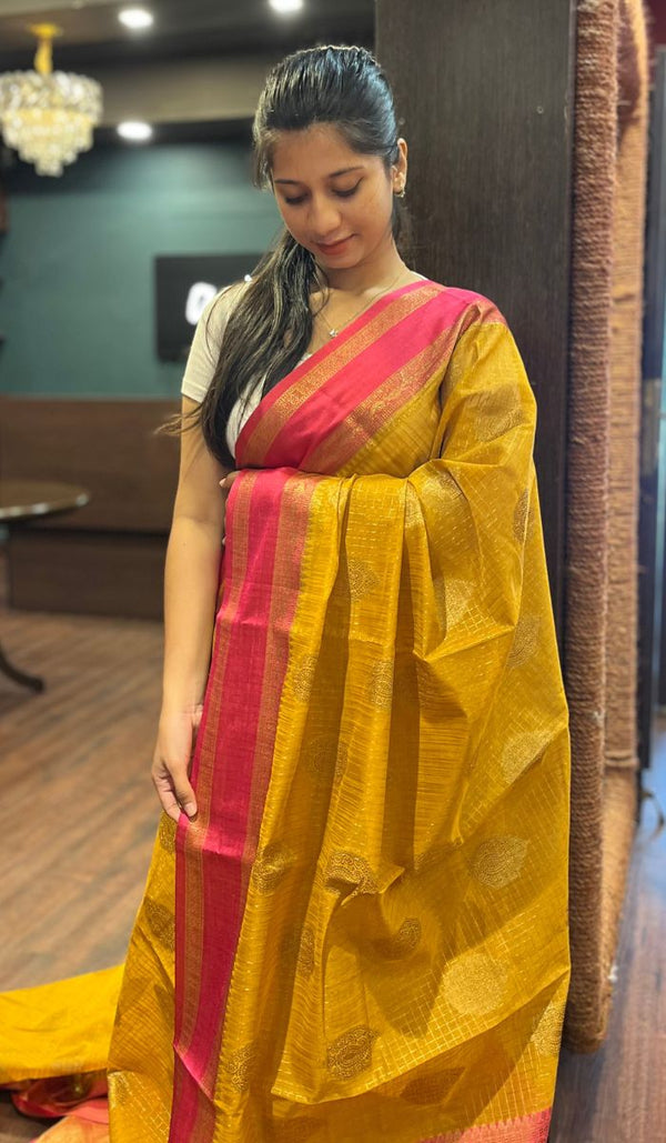 SEMI TUSSAR SAREE 2309252