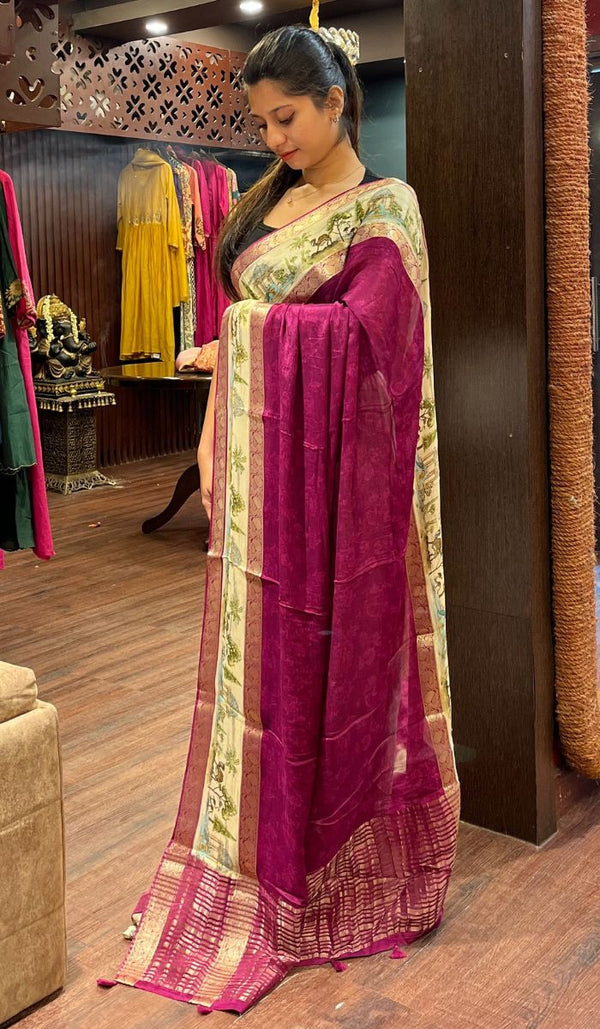 CHIFFON SAREE 24092518