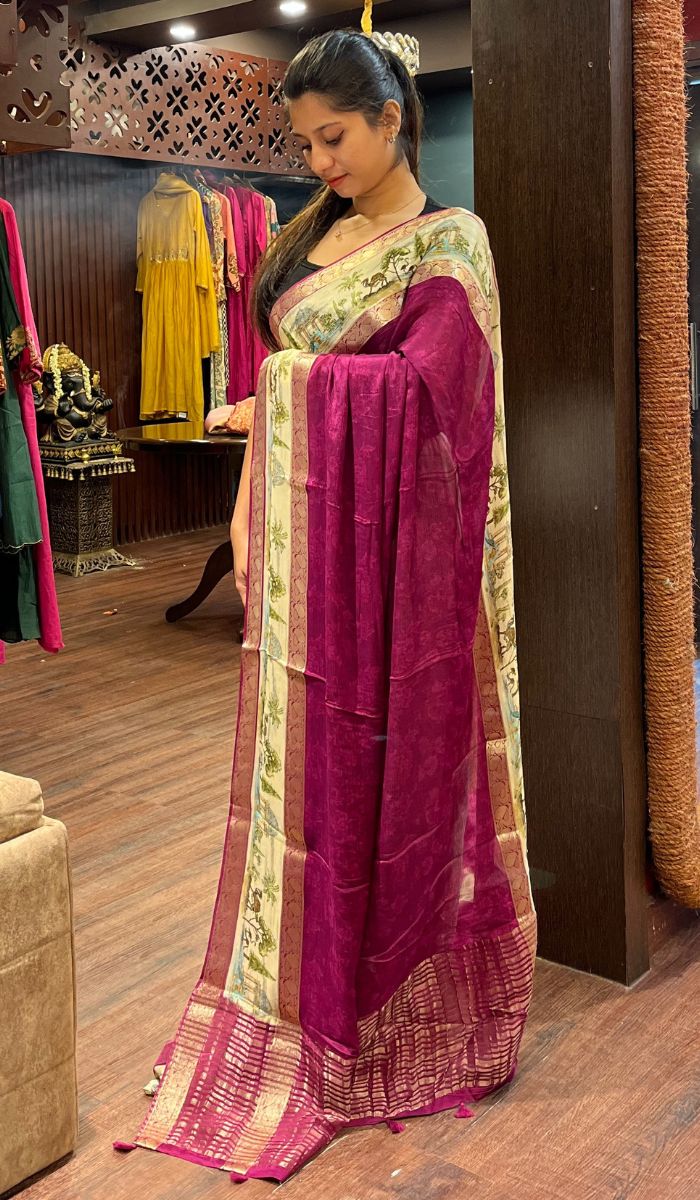 CHIFFON SAREE 24092518