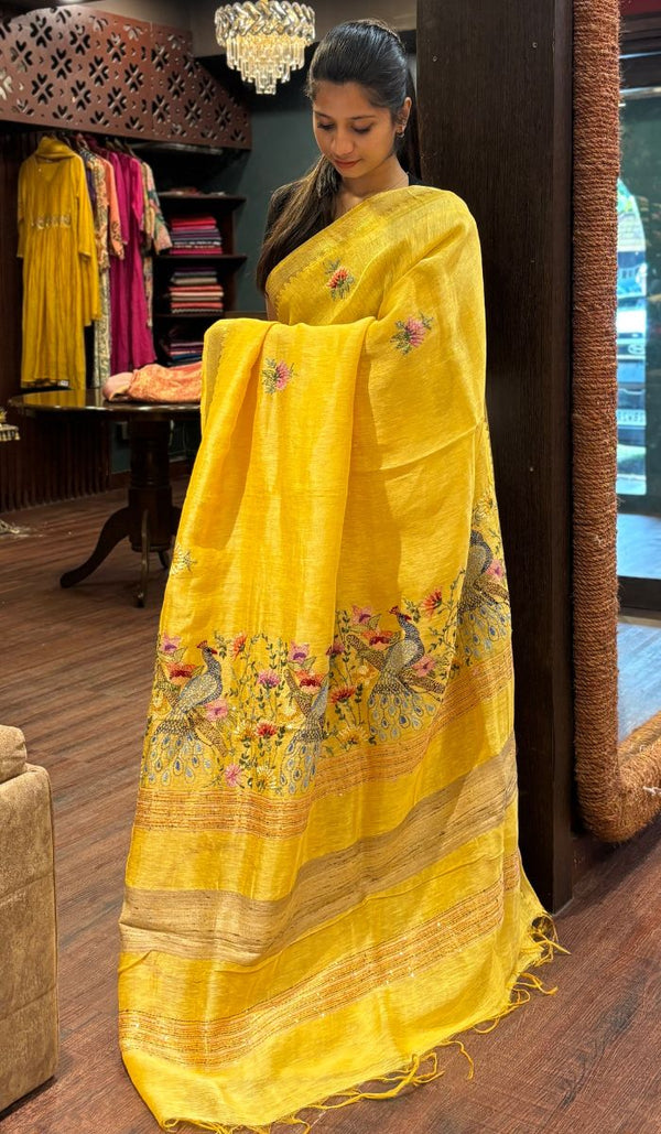 LINEN SAREE 24092513