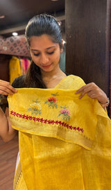 LINEN SAREE 24092513